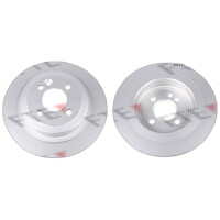 2 brake discs rear axle full Ø 280 mm 10 mm FTE...