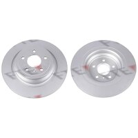 2 brake discs rear axle full Ø 325 mm 14 mm FTE...