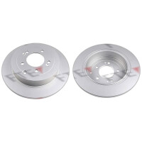 2 brake discs rear axle full Ø 302 mm 10 mm FTE...