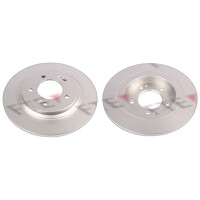 2 brake discs rear axle full Ø 284 mm 10 mm FTE...