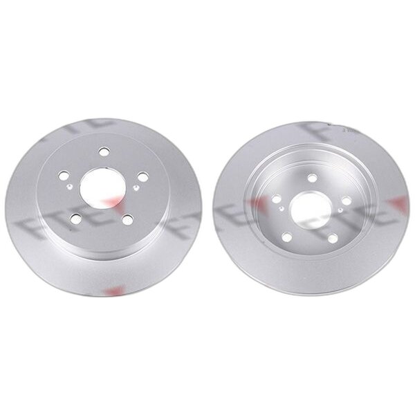 2 brake discs rear axle full Ø 281 mm 12 mm FTE for e.g. TOYOTA RAV