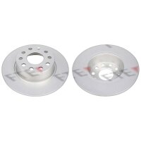 2 brake discs rear axle full Ø 272 mm 10 mm FTE...