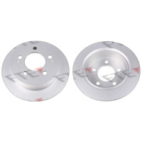 2 brake discs rear axle full Ø 299 mm 10.4 mm FTE...