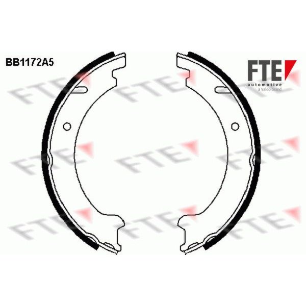 Brake shoe set parking brake rear FTE for VOLVO S70 (874)