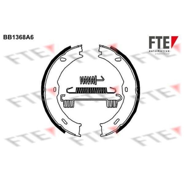 Bremsbackensatz Feststellbremse hinten FTE für MERCEDES SPRINTER 3,5-t