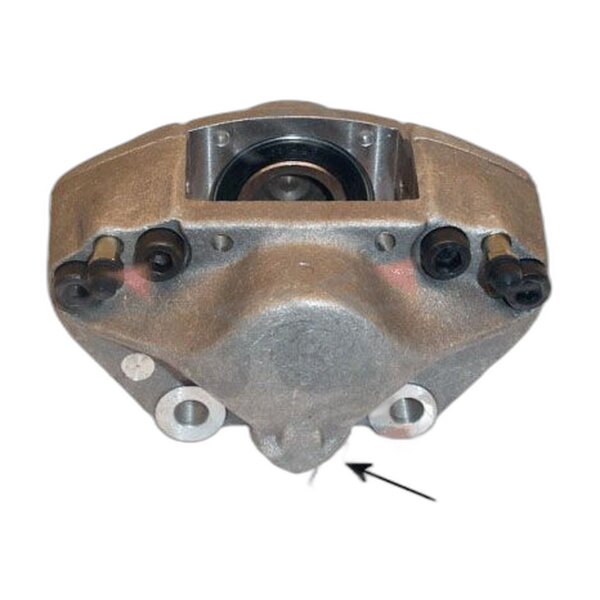 Brake caliper fixed caliper 2 piston Ø 48 mm aluminium grey FTE