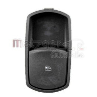 Schalter Fensterheber beifahrerseitig schwarz METZGER...