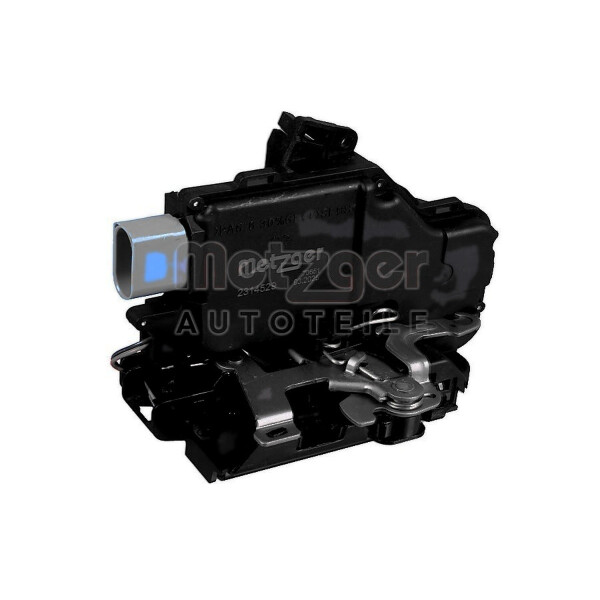 Door Lock rear left with child safety lock operated METZGER for VW TOURAN