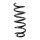 Suspension spring front axle coil spring Ø122mm SPIDAN for AUDI Q5