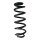Suspension spring rear axle coil spring Ø119mm SPIDAN for e.g. AUDI Q5
