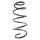 Suspension spring front axle coil spring Ø150mm SPIDAN for e.g. OPEL Mokka