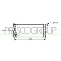 Radiator engine cooling PRASCO for FIAT PANDA (141_)