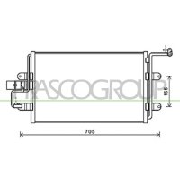 Condenser Air Conditioning PRASCO for VW GOLF IV