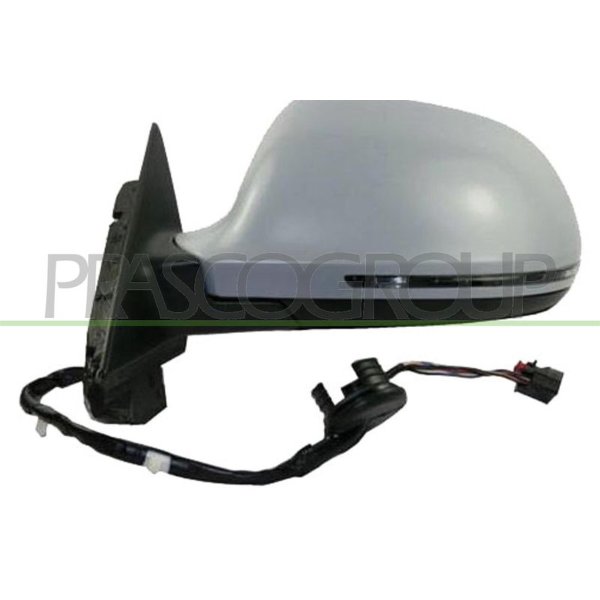 Outside mirror left electrically heated foldable PRASCO for AUDI A3 (8P1)