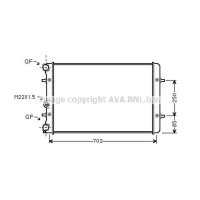 Radiator engine cooling with quick couplings PRASCO for...