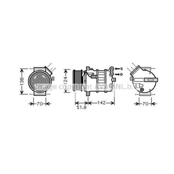 Kompressor Klimaanlage PRASCO für ALFA ROMEO 159