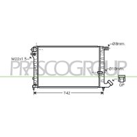 Radiator engine cooling PRASCO for CITROËN BERLINGO /