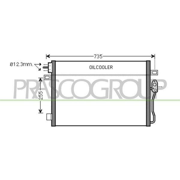 Condenser Air Conditioning PRASCO for DODGE JOURNEY 2.0
