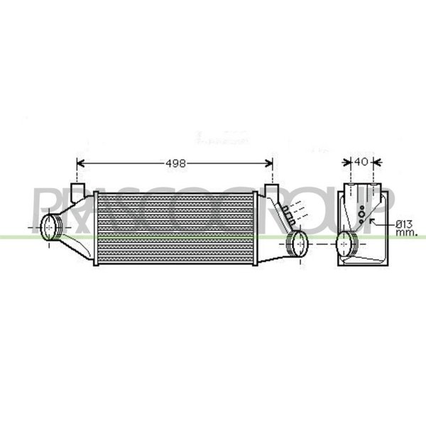 Intercooler PRASCO for FORD TRANSIT box