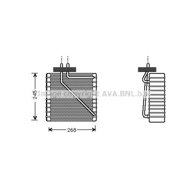 Evaporator air conditioning PRASCO for VW SHARAN (7M8)