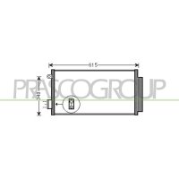 Condenser air conditioning PRASCO for FIAT 500L (351_)
