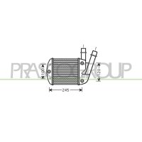 Intercooler PRASCO for FIAT PANDA /