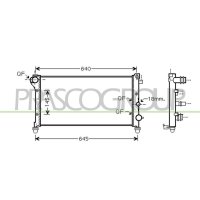 Kühler Motorkühlung PRASCO für FIAT PANDA /