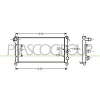 Kühler Motorkühlung PRASCO für FIAT PANDA /