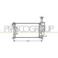 Kühler Motorkühlung PRASCO für FIAT PANDA /