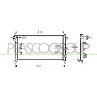 Kühler Motorkühlung PRASCO für FIAT PANDA /