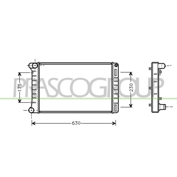 Radiator engine cooling PRASCO for FIAT PUNTO (188_)