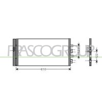 Condenser air conditioning PRASCO for FIAT PUNTO (188_)