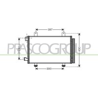Condenser air conditioning PRASCO for SX4 /