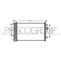 Condenser air conditioning PRASCO for FIAT MULTIPLA (186_)