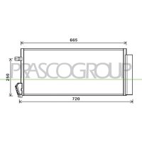 Condenser Air Conditioning PRASCO for FIAT DOBLO...