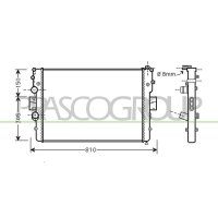 Radiator engine cooling PRASCO for DAILY IV