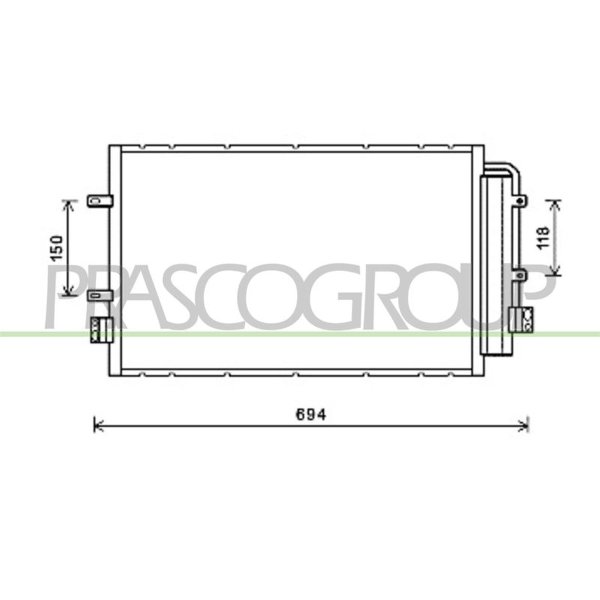 Condenser air conditioning PRASCO for DAILY VI