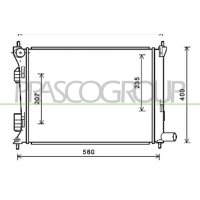 Radiator engine cooling PRASCO for KIA RIO III