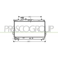 Radiator engine cooling PRASCO for MATRIX (FC)