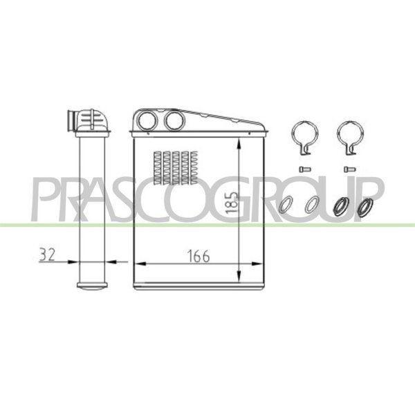 Heat exchanger interior heating PRASCO for MINI MINI COUNTRYMAN