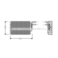 Evaporator Air Conditioning PRASCO for MERCEDES 124 Saloon