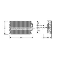 Evaporator air conditioning PRASCO for MERCEDES C-CLASS...