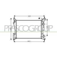 Kühler Motorkühlung PRASCO für OPEL CORSA D