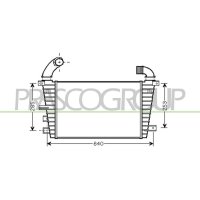 Intercooler PRASCO for OPEL ASTRA H