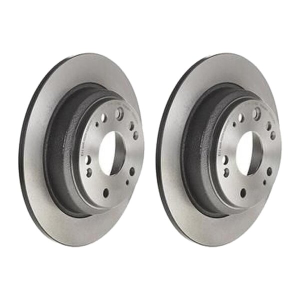 2 brake discs full Ø 282 mm 9 mm coated BREMBO for HONDA ACCORD