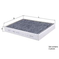 Innenraumfilter Anschraubfilter Überströmventil...