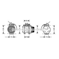 Compressor air conditioning PRASCO for PORSCHE 911 (964)