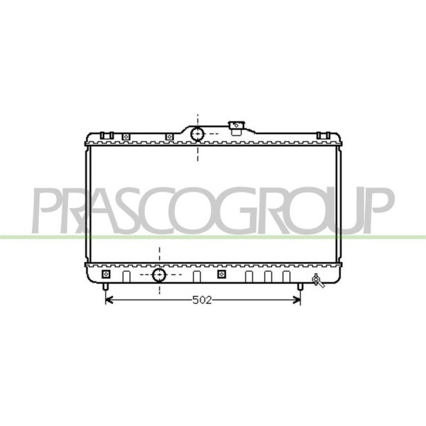 Radiator engine cooling PRASCO for TOYOTA COROLLA station wagon