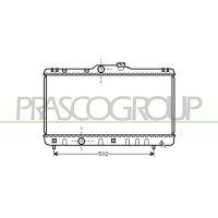 Radiator engine cooling PRASCO for TOYOTA COROLLA station...
