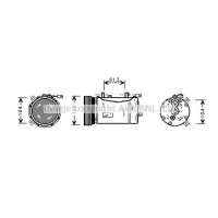 Compressor air conditioning PRASCO for VW GOLF III
